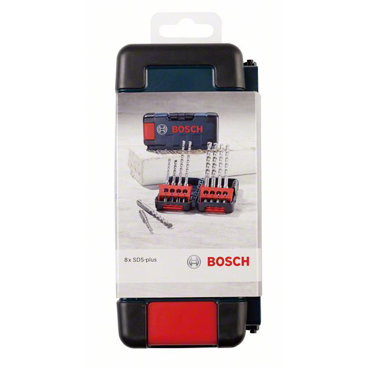 Bosch 8-teiliges Hammerbohrerset SDS plus-3, Tough Box, 5–10 mm. Für Bohrhämmer