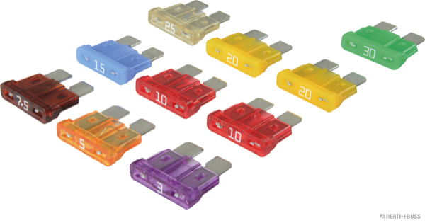 HERTH&BUSS Sicherungssatz, Standard, 3 - 30 A, 10 pcs