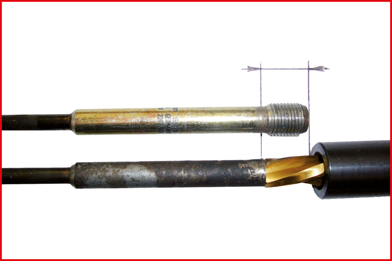 KS Tools Universal Glühkerzen-Ausbohrsatz M8 x 1, 8-tlg