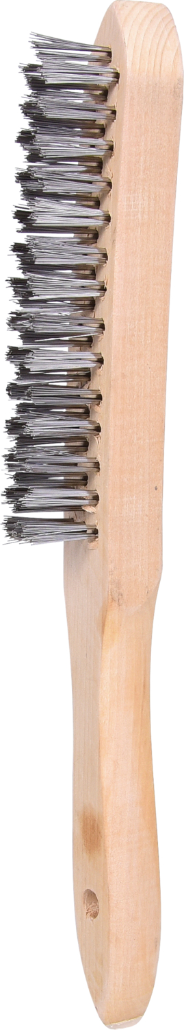 KS Tools Edelstahl Handdrahtbürste 3-reihig, 290mm