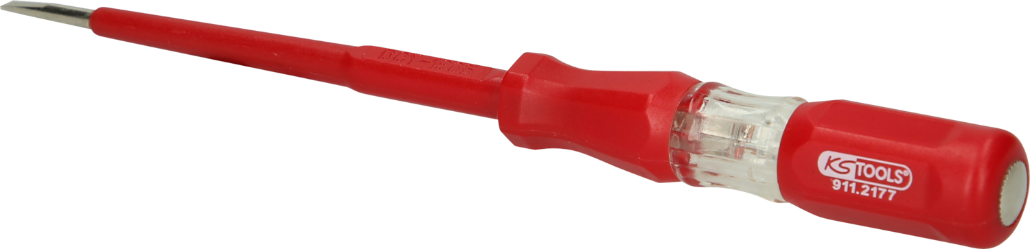 KS Tools Spannungsprüfer mit Schutzisolierung 100-500 V, 180mm