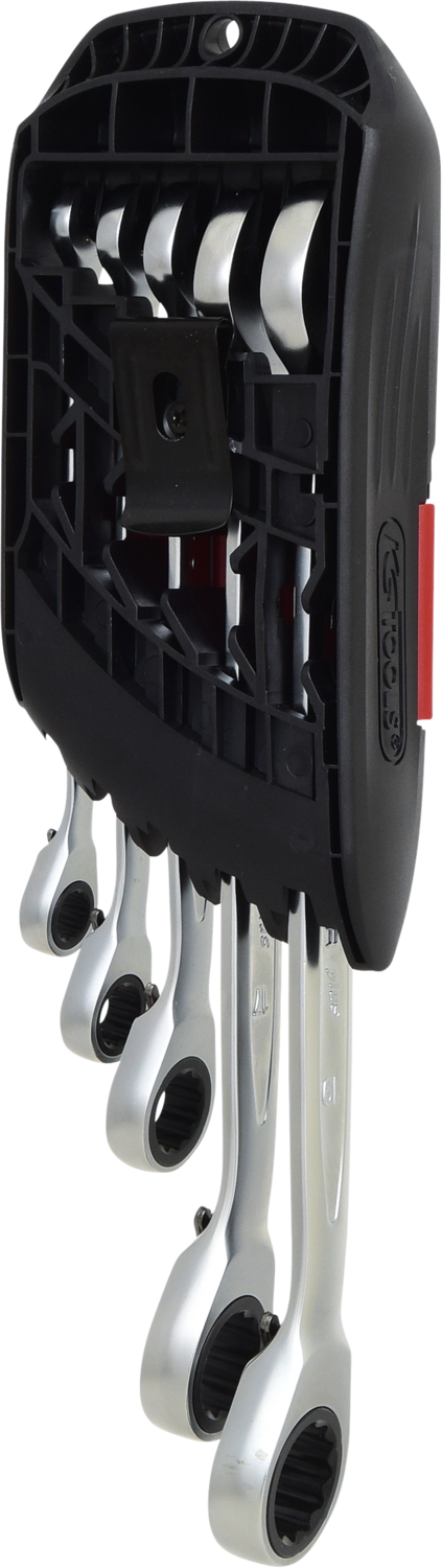KS Tools DUO GEAR Ringmaulschlüssel-Satz,Maul-Ratschenfunktion,5-tlg, umschaltbar