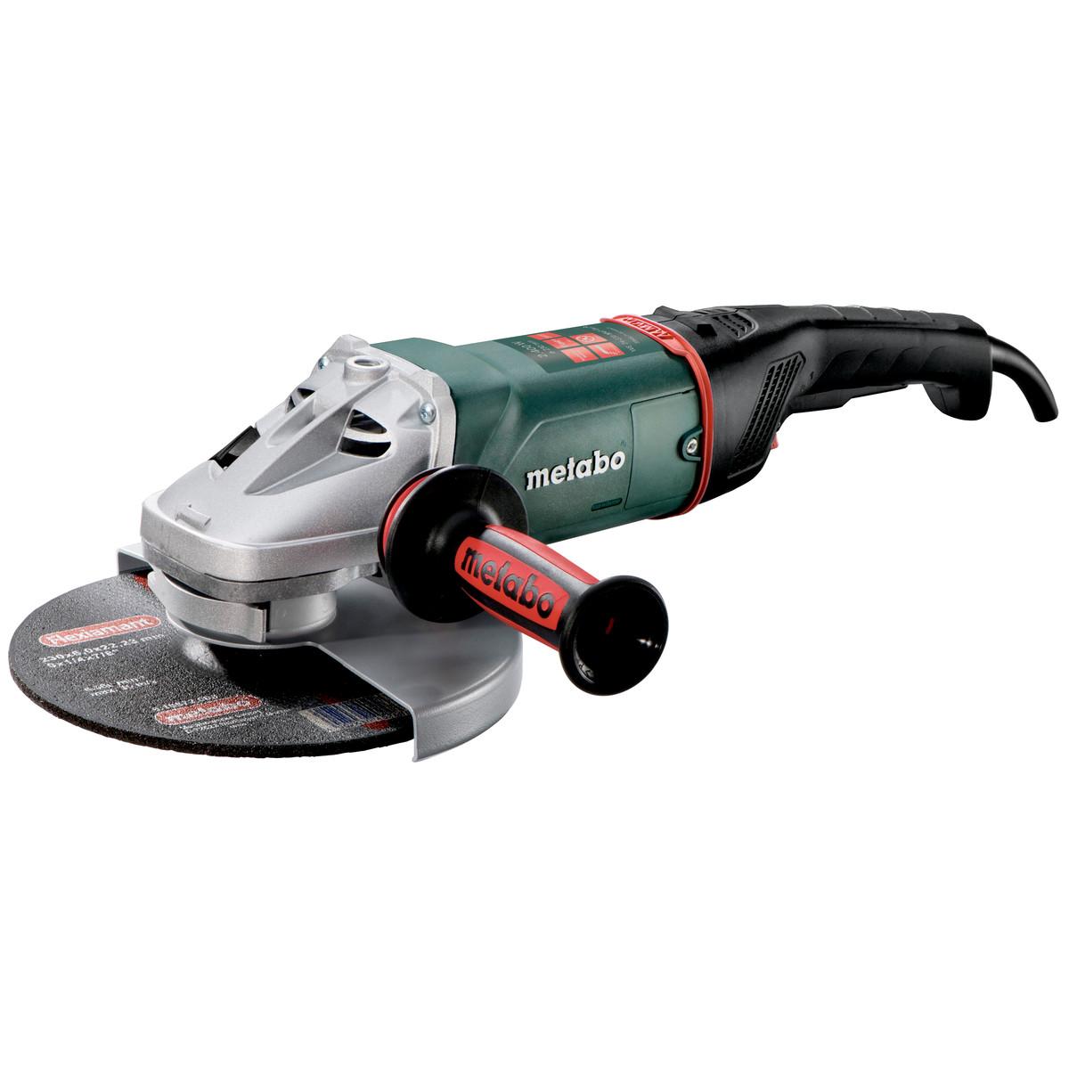 Metabo Winkelschleifer WE 24-230 MVT Quick mit Schnellspannmutter, drehbarem Haupthandgriff, Totmann