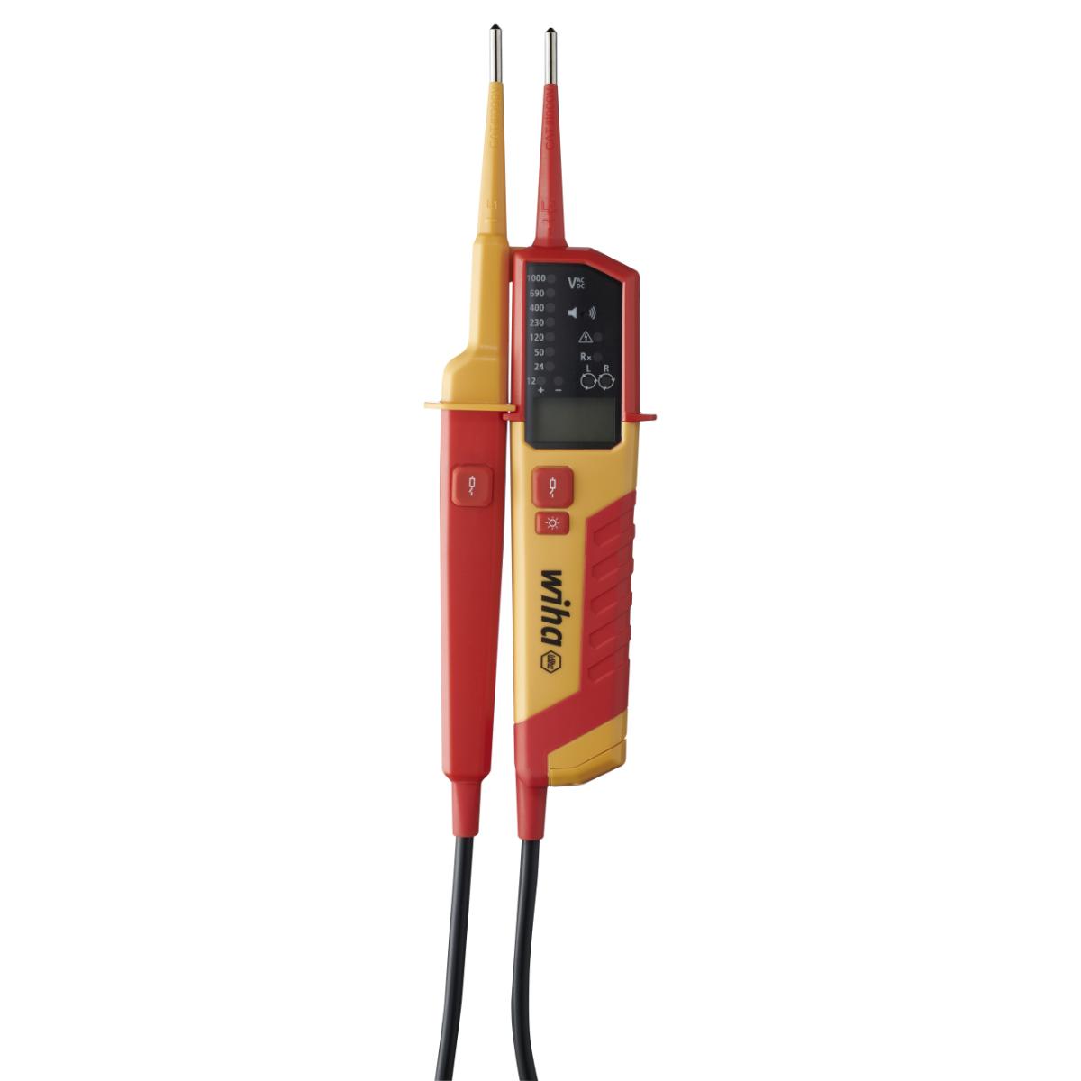 Wiha Spannungs- und Durchgangsprüfer 0,5 - 1.000 V AC, CAT IV mit 2x AAA-Batterien