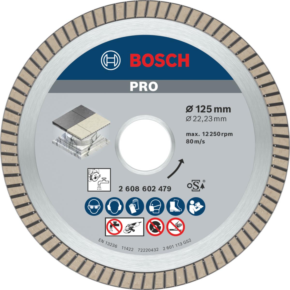 Bosch PRO Diamanttrennscheibe Best for Ceramic Extra-Clean Turbo