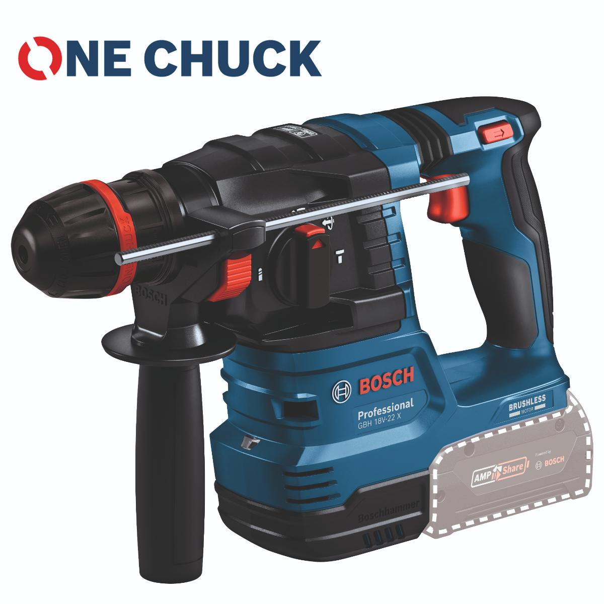 Bosch Akku-Bohrhammer mit ONECHUCK GBH 18V-22 X