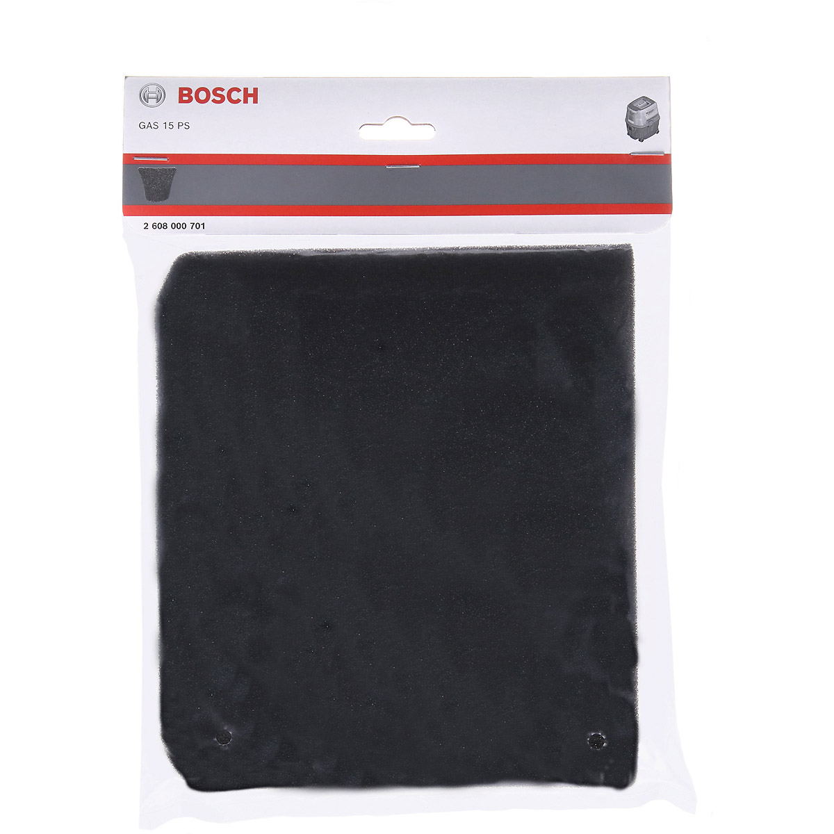 Bosch GAS 15 Schaumstofffilter-closed one side