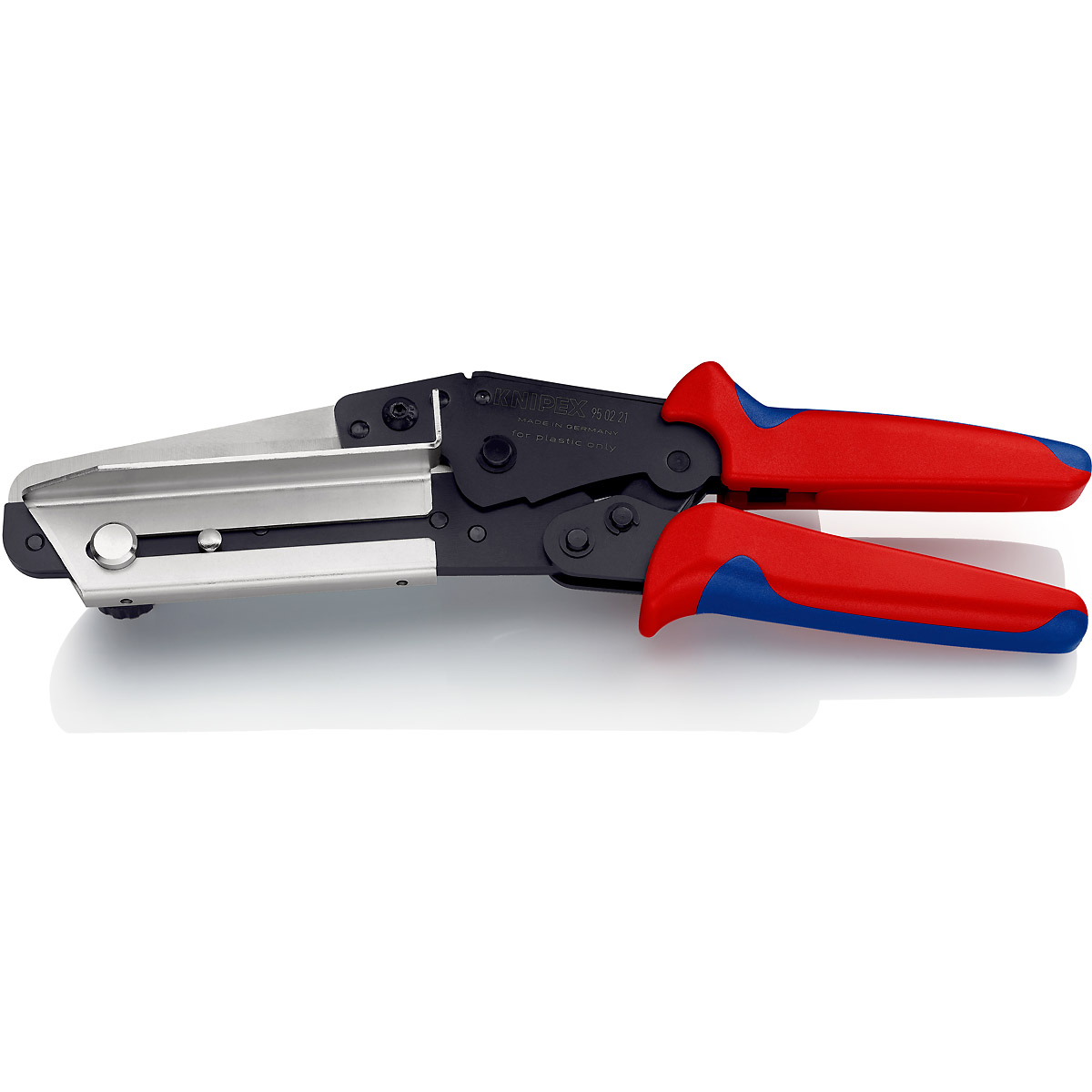 KNIPEX Schere für Kunststoffe auch für Kabelkanäle 275 mm brüniert mit Mehrkomponenten-Hüllen