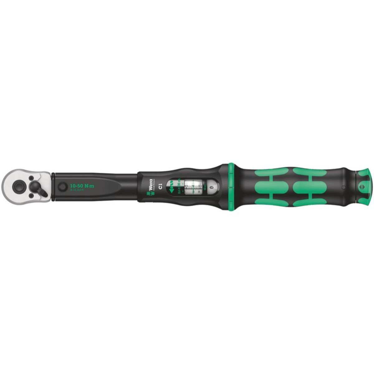 Wera Click-Torque C 1 Drehmomentschlüssel mit Umschaltknarre, 10-50 Nm