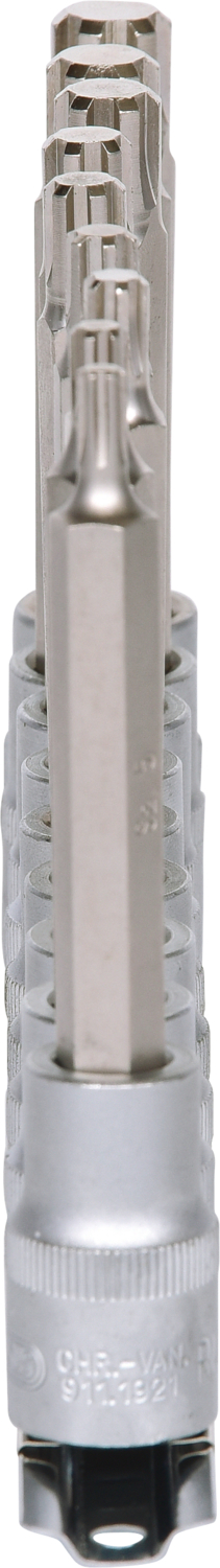 KS Tools 1/2" Bit-Stecknuss RIBE-Satz, 9-tlg, M5-M14
