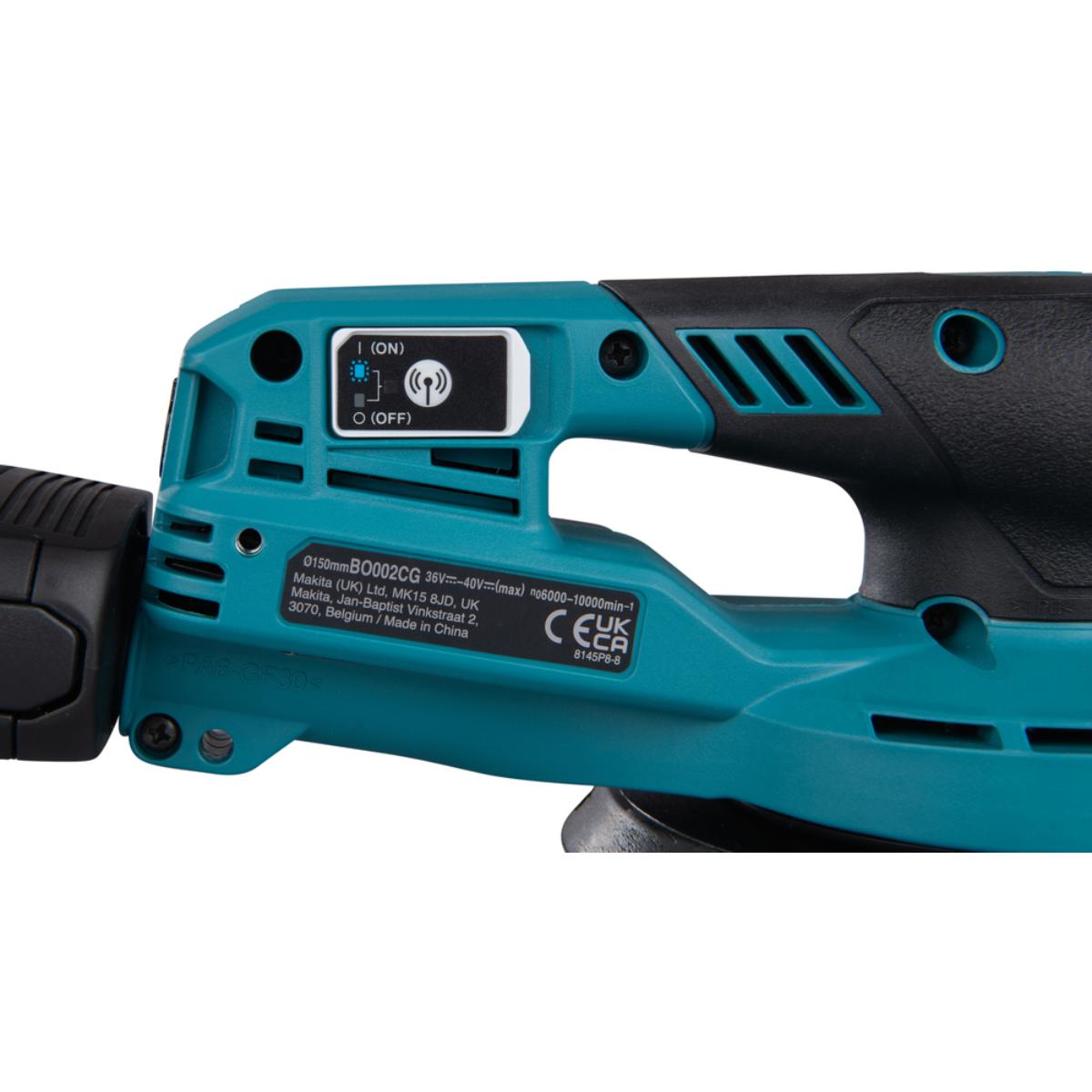 Makita Akku-Exzenterschleifer XGT - Connector - 150 mm Ø - 5,0 mm Hub - 1,6 m Kabel - BO002CGZ