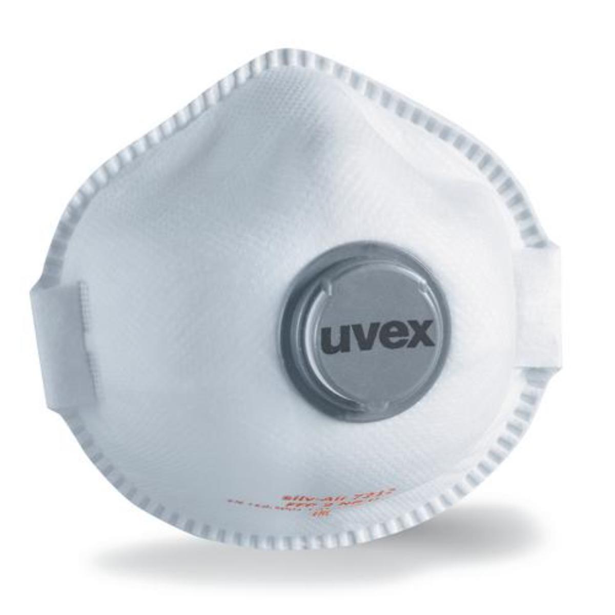 uvex silv-Air e Atemschutzmaske 7212 FFP2 mit Ausatemventil - 15 Stück