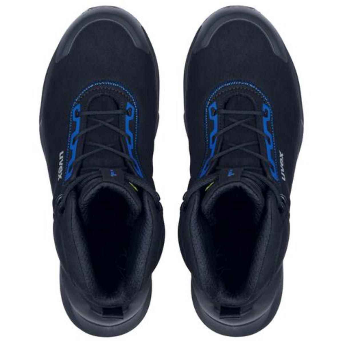 uvex 1 x-craft Sicherheitsschuh Stiefel S2, schwarz/blau