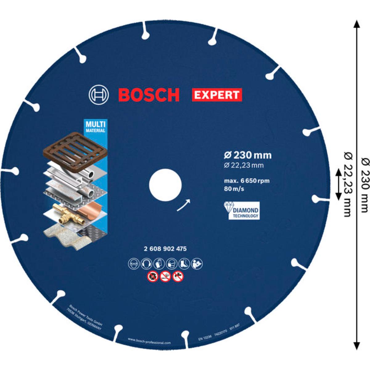 Bosch EXPERT Metal Diamanttrennscheibe, 230 x 22,23 mm