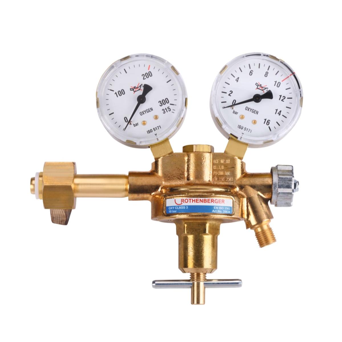 ROTHENBERGER Sauerstoff - Druckminderer mit Manometer