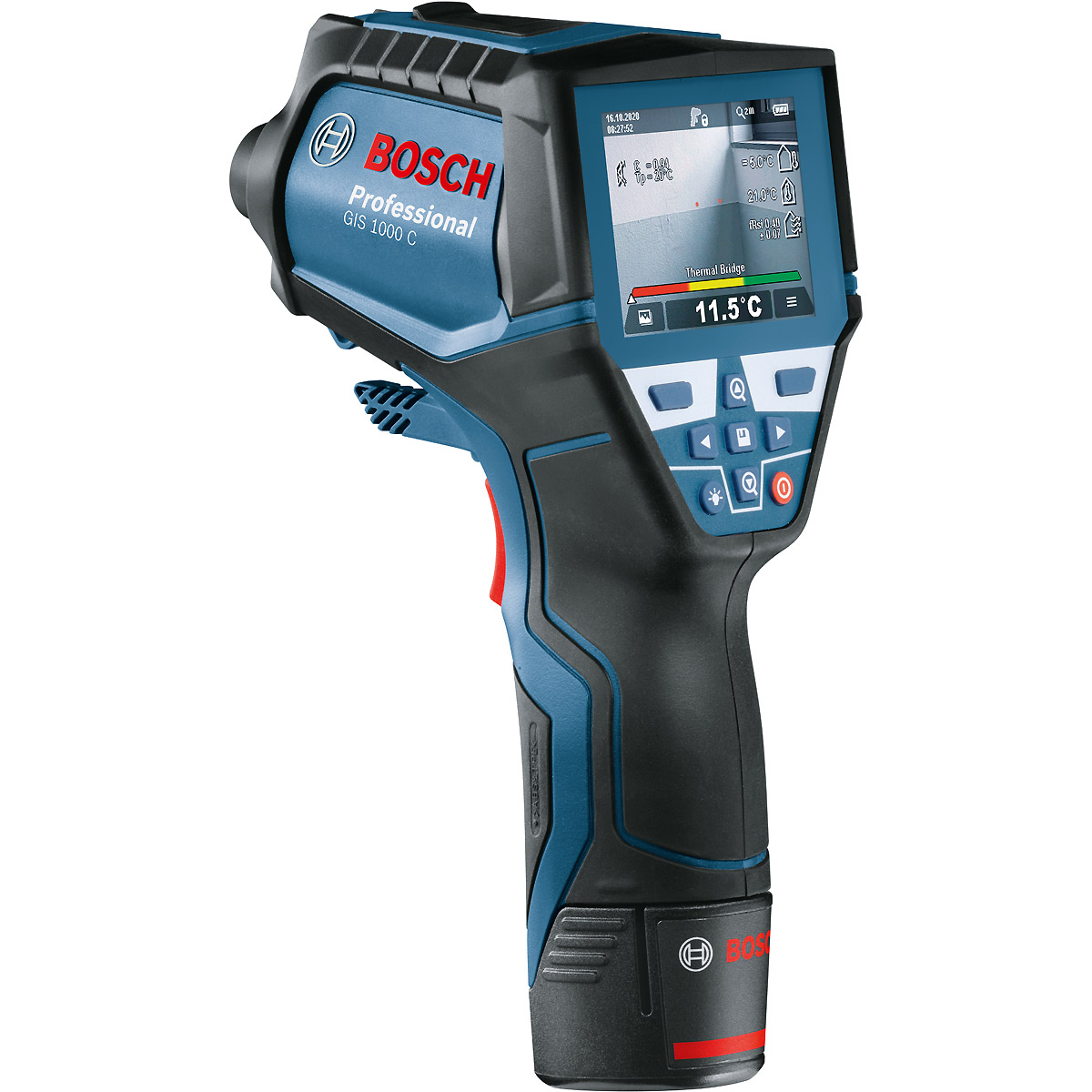 Bosch Thermodetektor GIS 1000 C in L-BOXX 136 mit 1 x Akku GBA 12V 2.0Ah