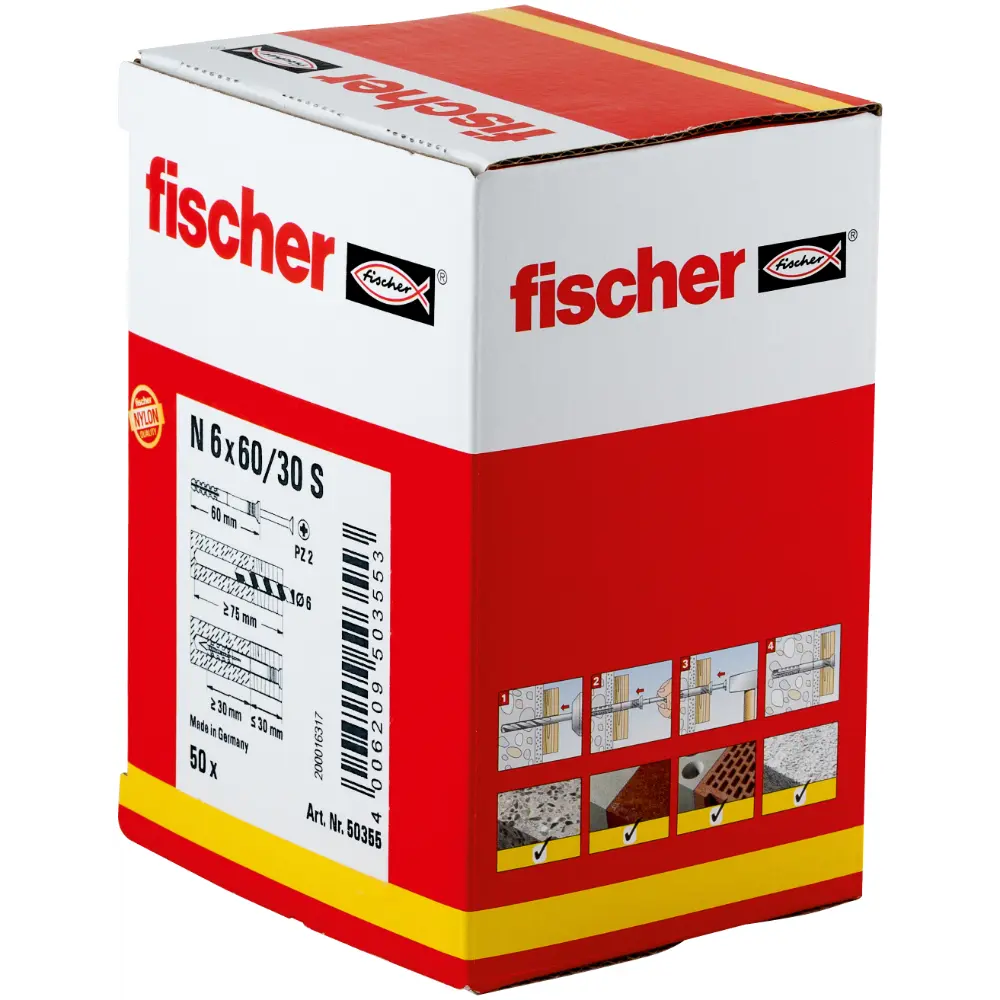 Fischer Nageldübel N 6x60/30 S (50)
