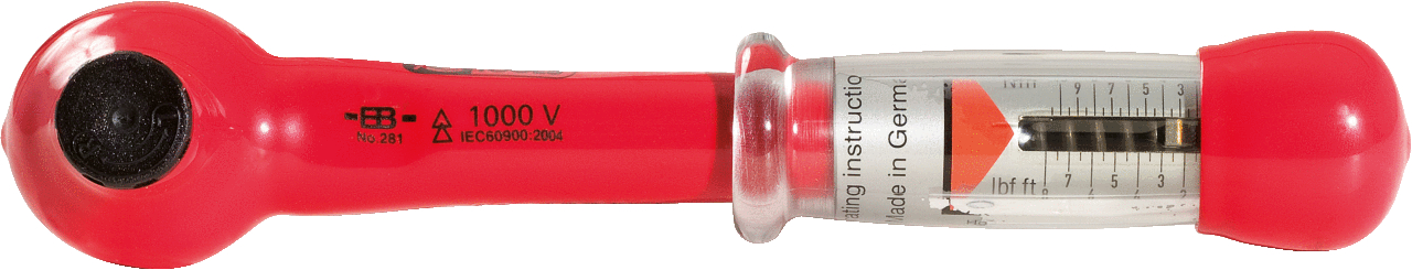 KS Tools 1/4" Mini Drehmomentschlüssel mit Schutzisolierung und Umschalt-Ratschenkopf