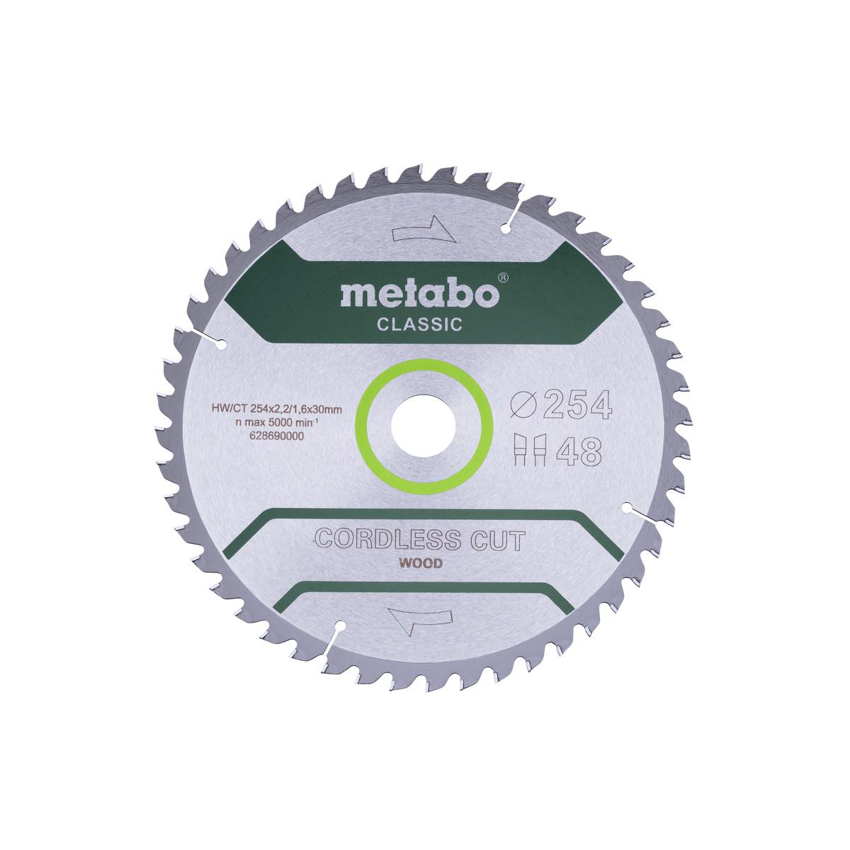 Metabo Sägeblatt cordless cut wood - classic WZ 5° - Blister