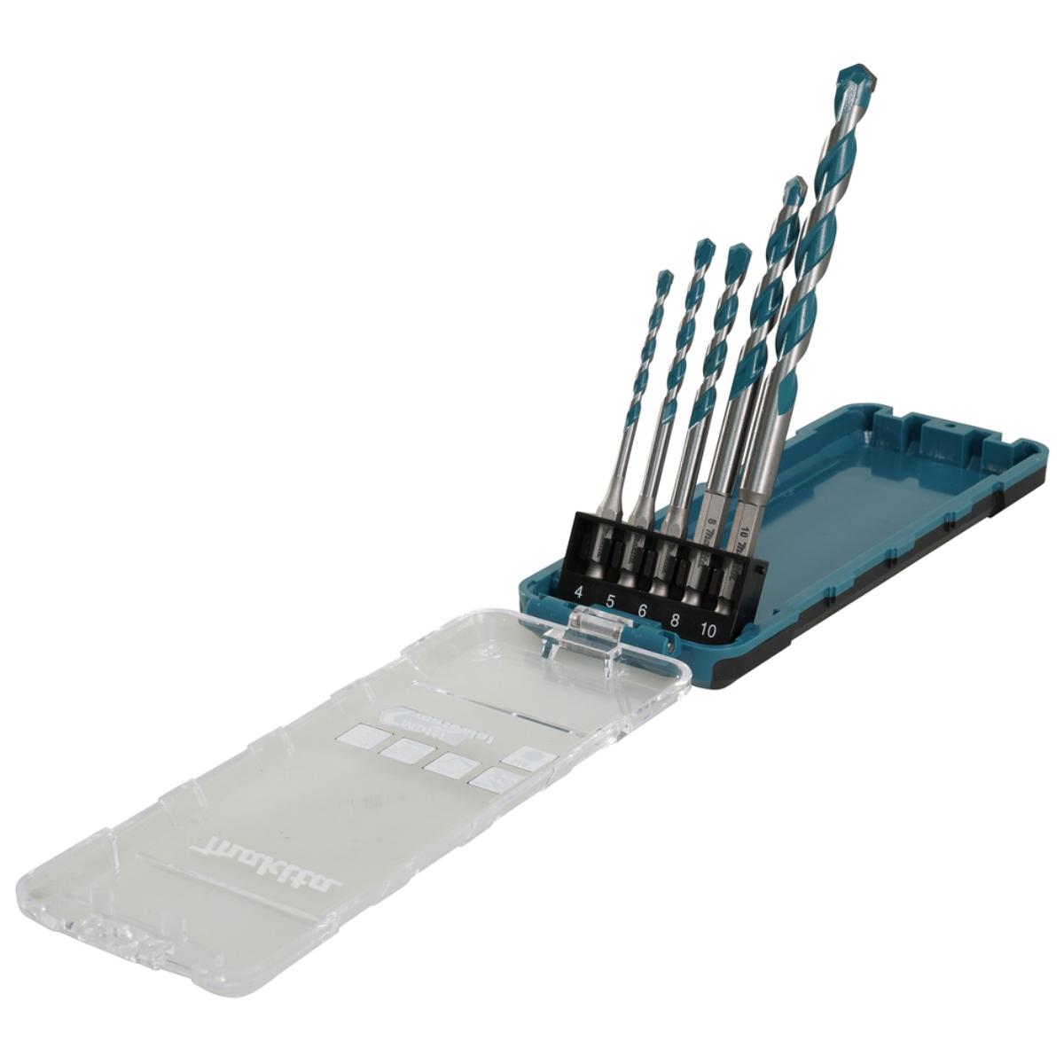 Makita Multibohrer-Set 5-teilig, Ø 4,5,6,8,10 mm, 1/4 Zoll -Sechskant