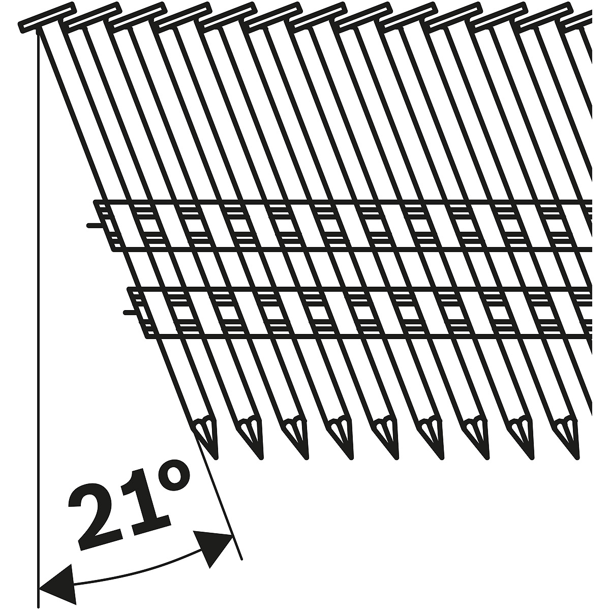 Bosch Rundkopf-Streifennagel SN21RK