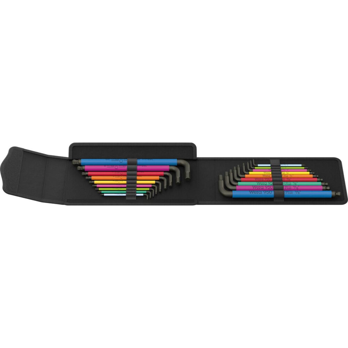 Wera Big Pack Multicolour Innensechskant Hex-Plus Set 1, metrisch und zöllig