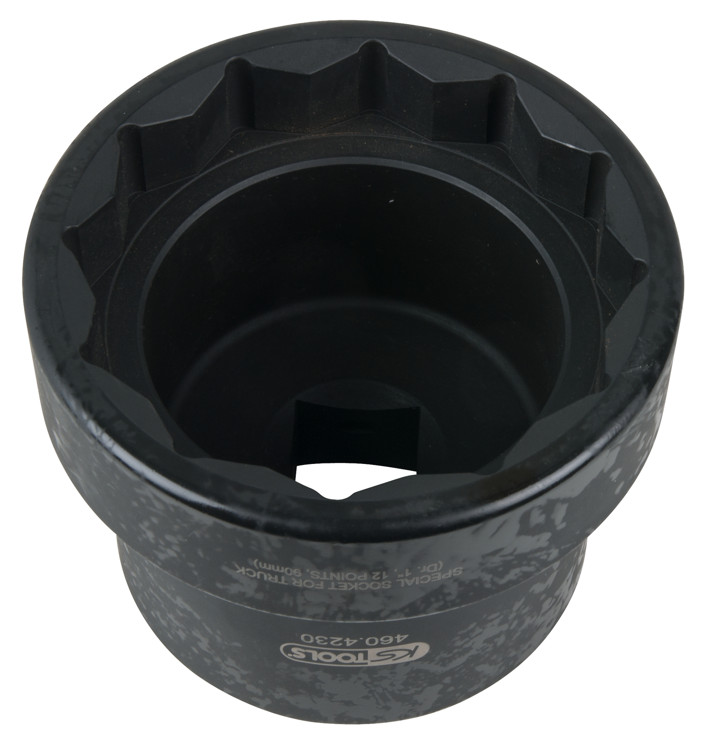 KS Tools 1" Achsmuttern-Schlüssel mit Führungsbund, 12-kant