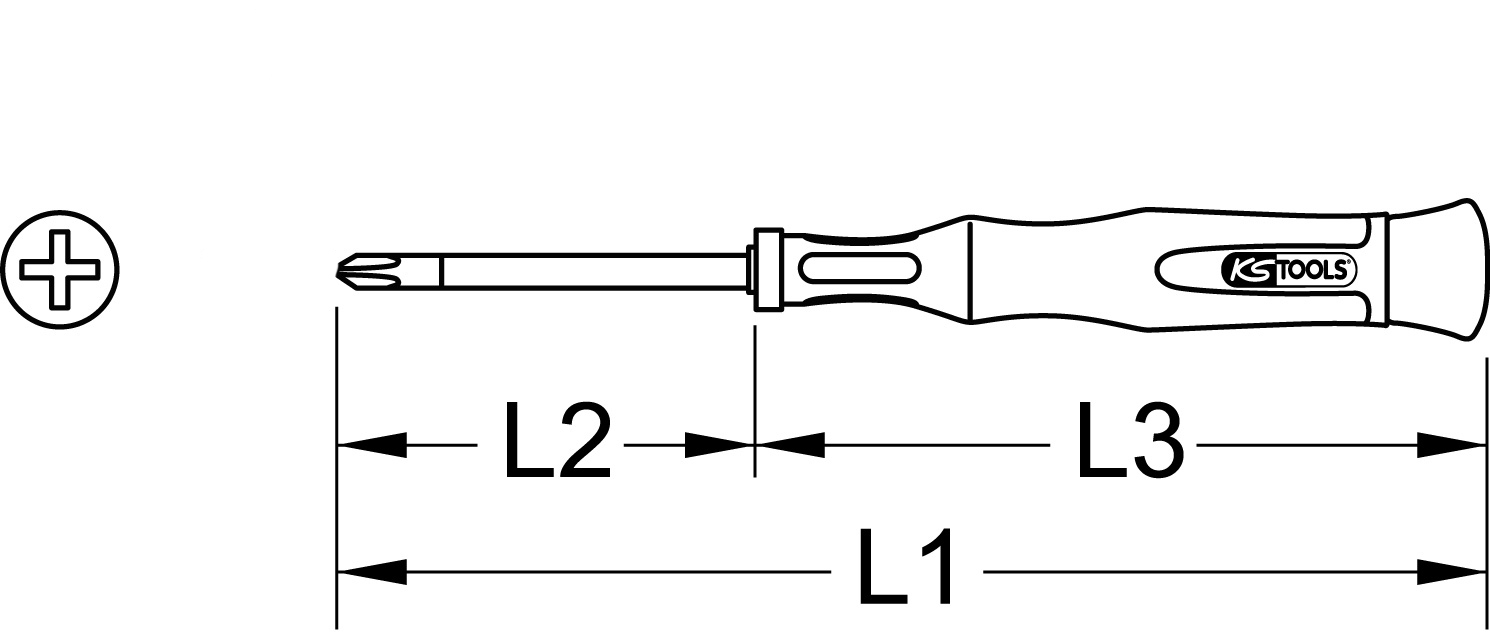 KS Tools Feinmechanik-Schraubendreher