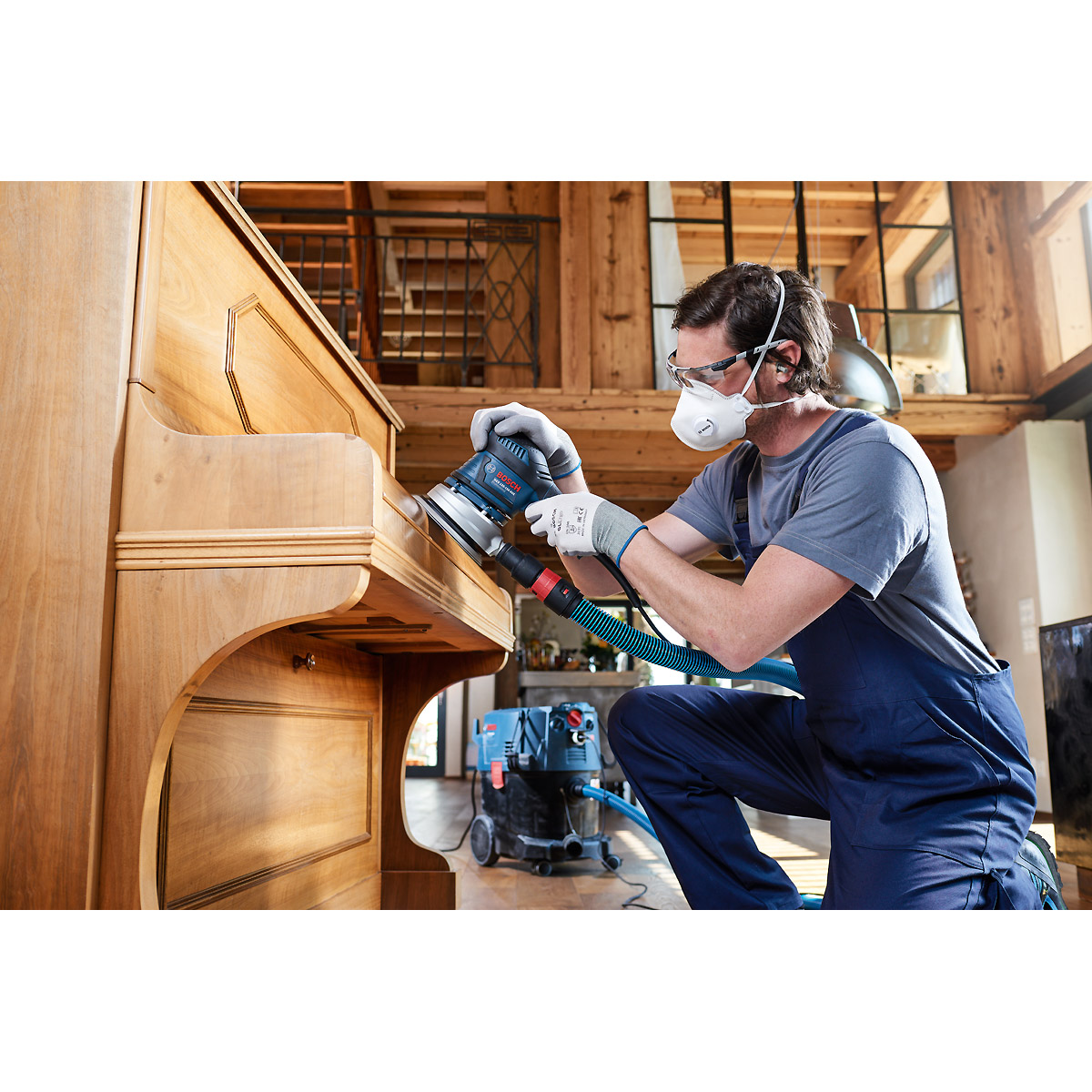 Bosch Schleifrolle J450 Expert for Wood and Paint 115 mm breit