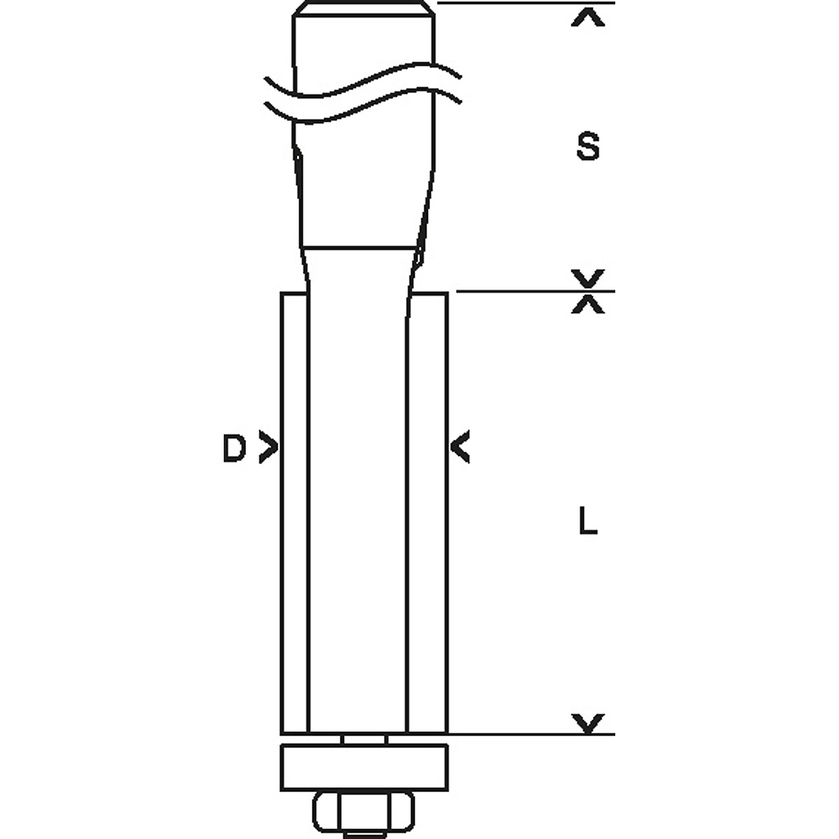 Bosch PRO Laminat-Bündigfräser, Schaft 6 mm