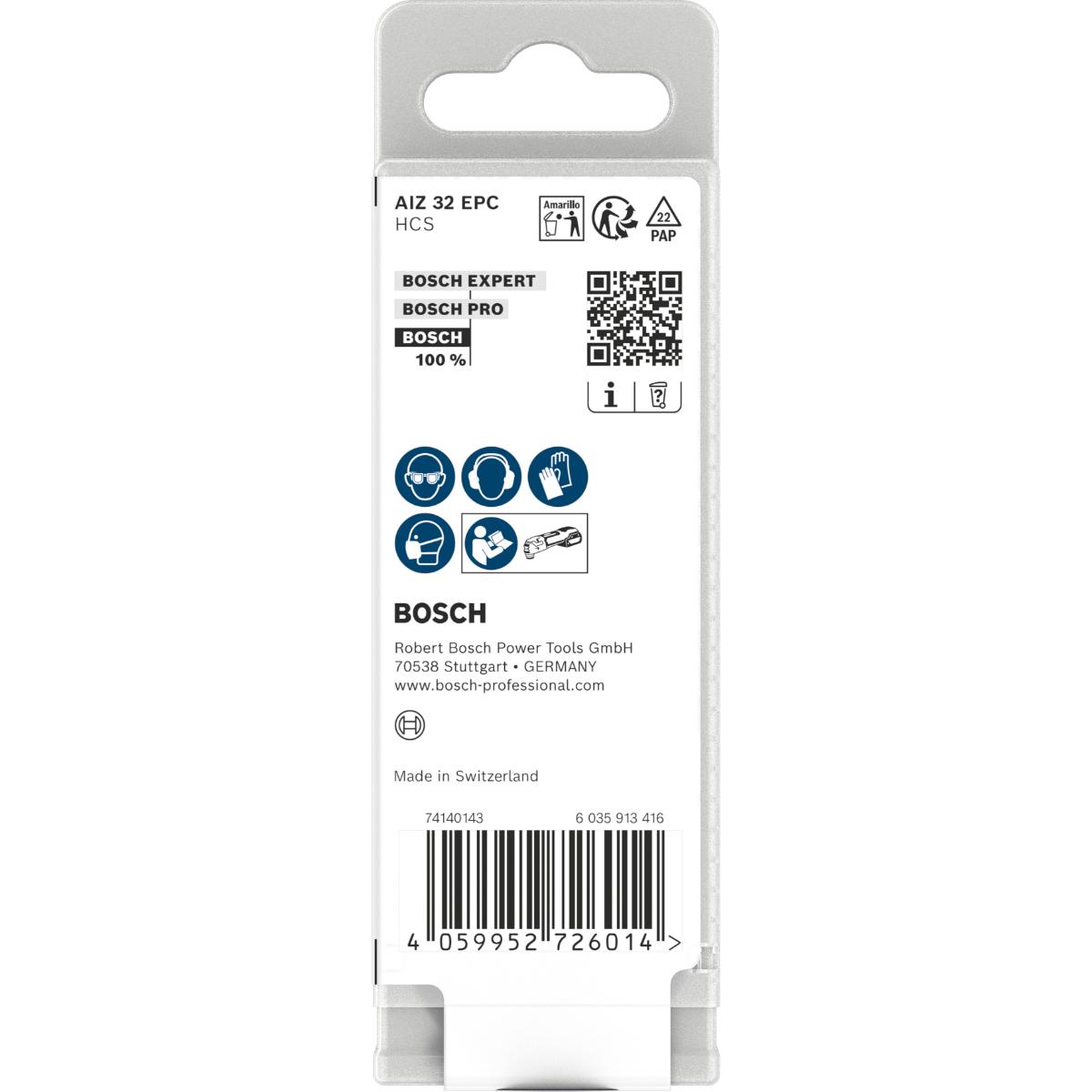 Bosch AIZ 32 EPC Holz Tauchsägeblatt, Starlock, 32 x 50 mm, 10-Stück