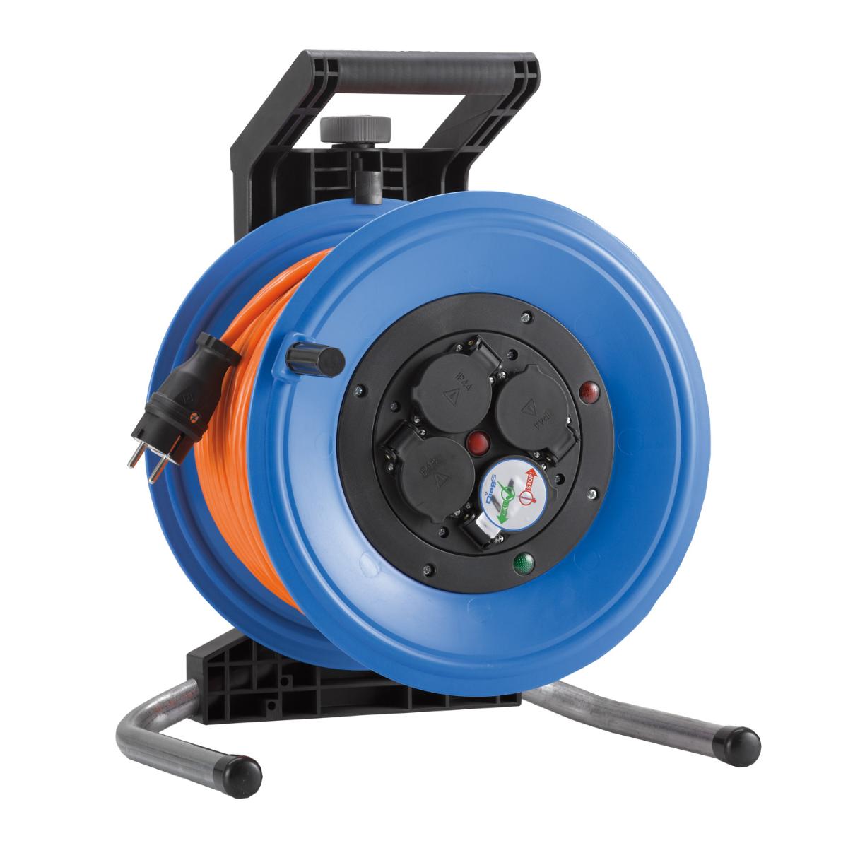 HEDI Kunststoff-Kabeltrommel Professional Plus Ø 320 mm, orange Panzerkabel Plus