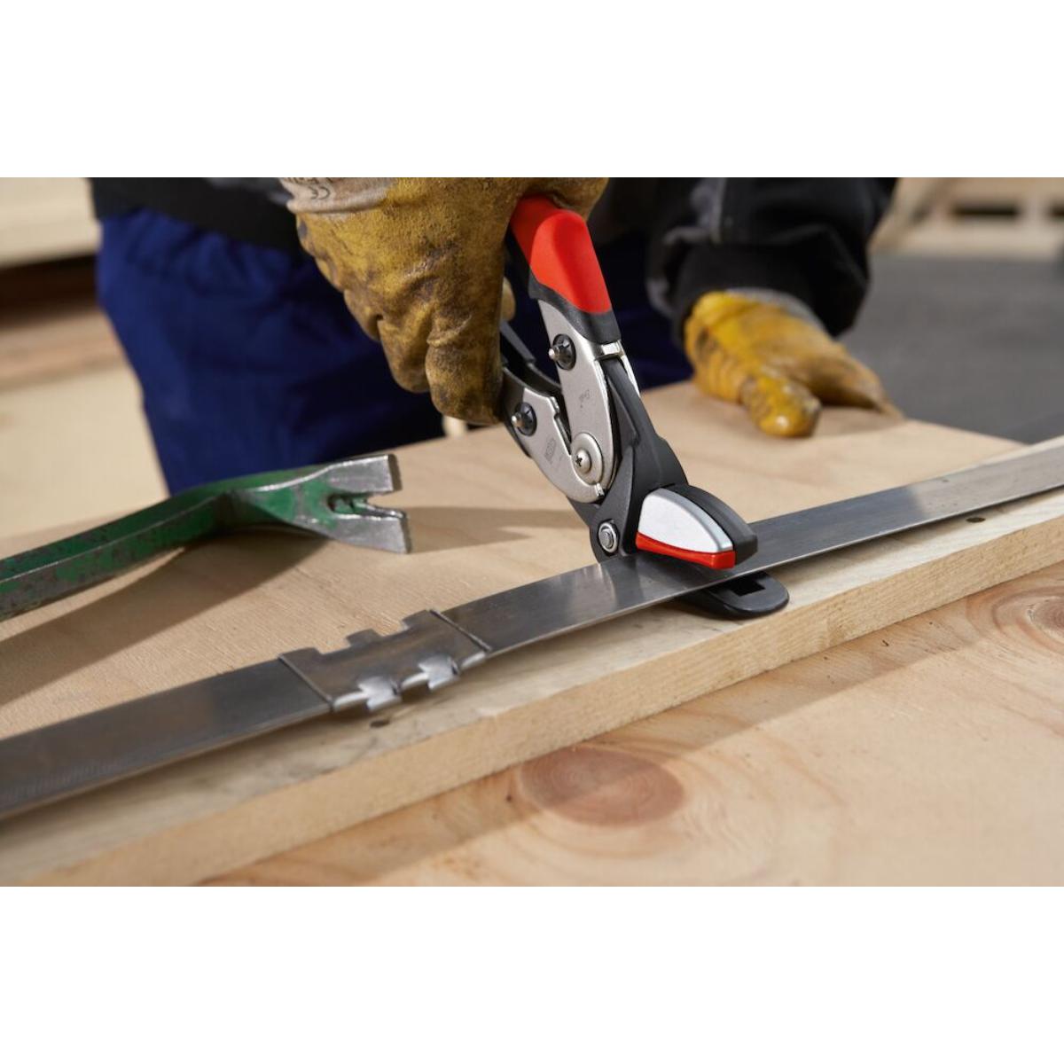 Bessey Sicherheitsbandeisenschere mit Hebelübersetzung Gesamtlänge 10 1/4