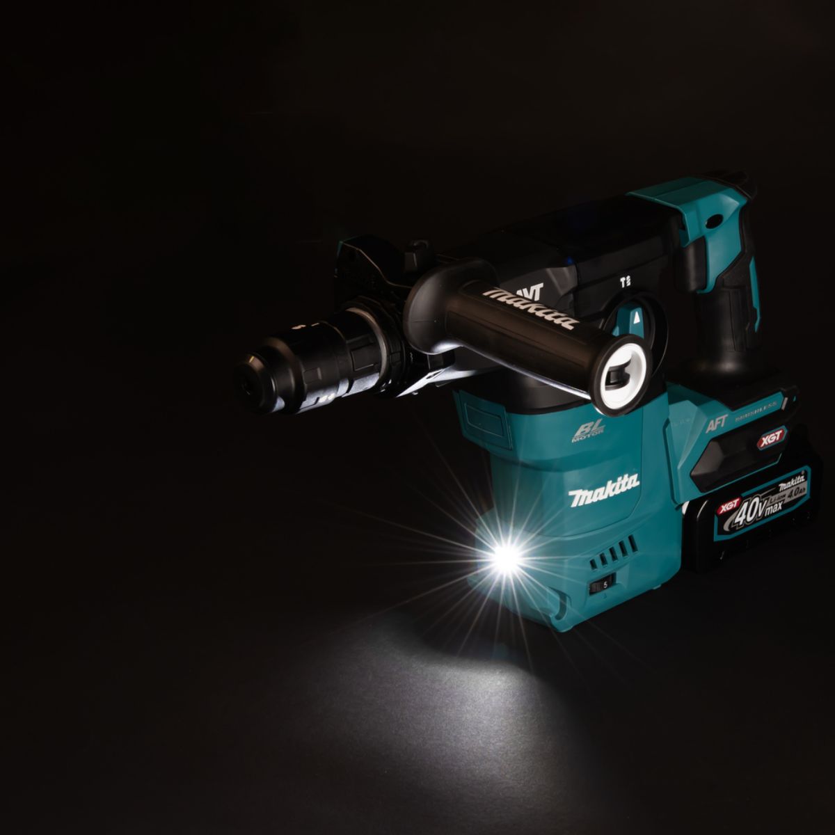 Makita Akku-Kombihammer 40V max. mit Schnellwechselfutter (ohne Akkus, ohne Ladegerät) HR009GZ
