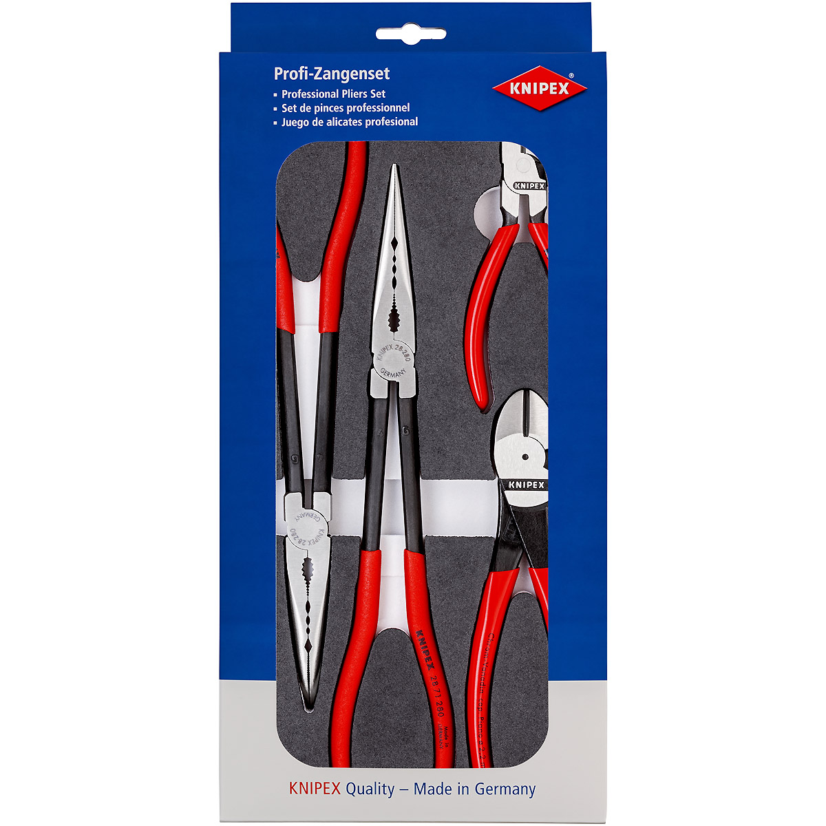 KNIPEX Zangen-Set in Schaumstoffeinlage 333 mm