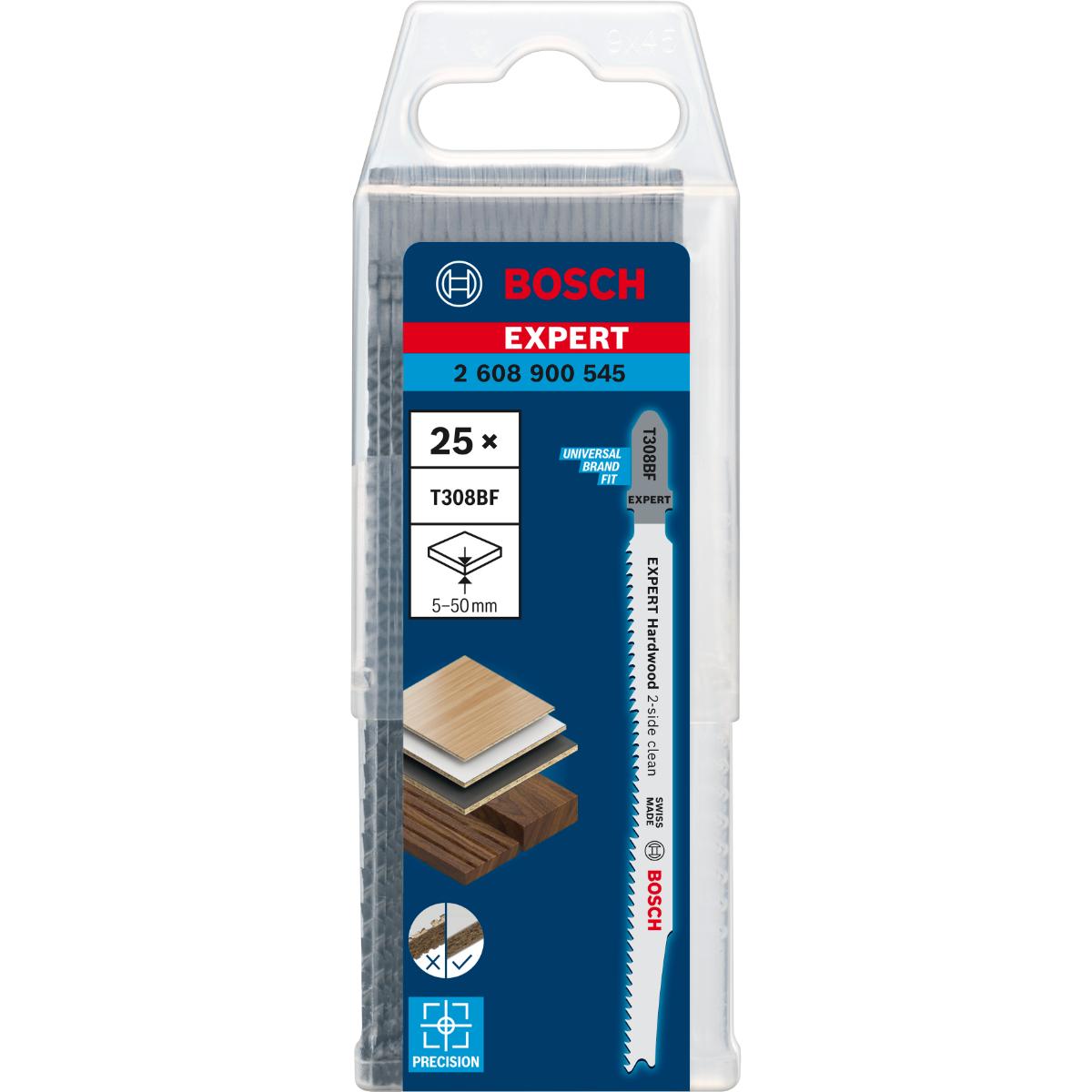 Bosch EXPERT ‘Hardwood 2-side clean’ T 308 BF Stichsägeblatt