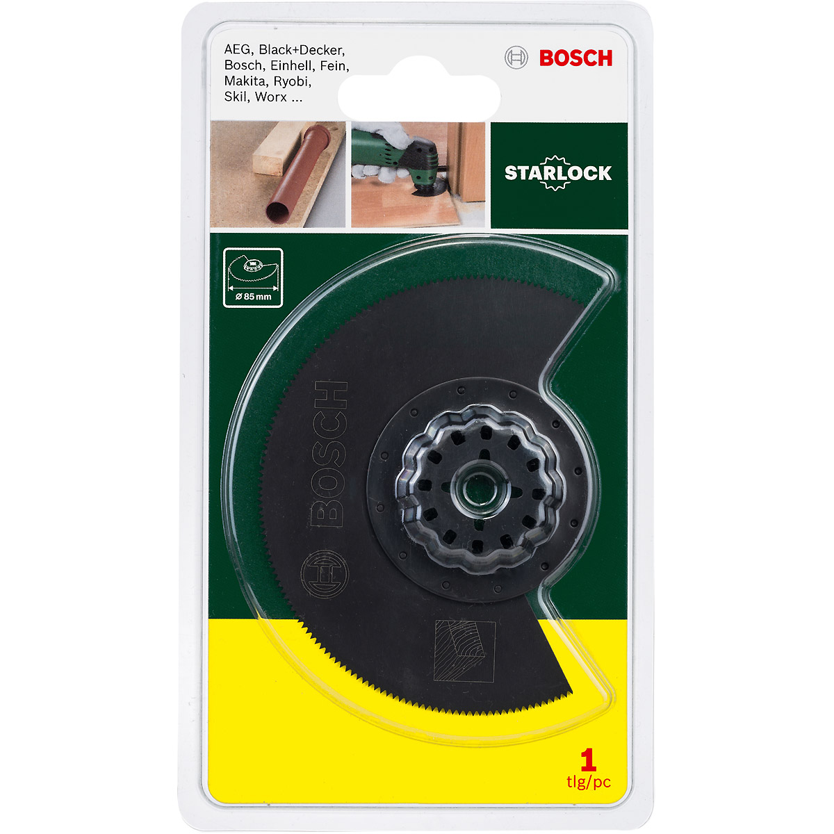 Bosch HCS Segmentsägeblatt Starlock Wood, D: 85 mm