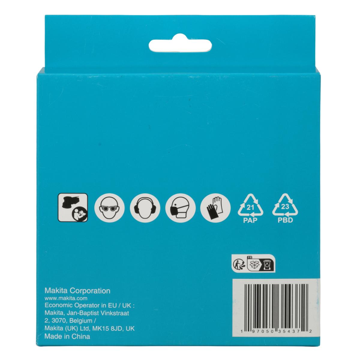 Makita Netzschleifmittel 125mm,Körnung A180,Klett, Gitter, 10 Stück