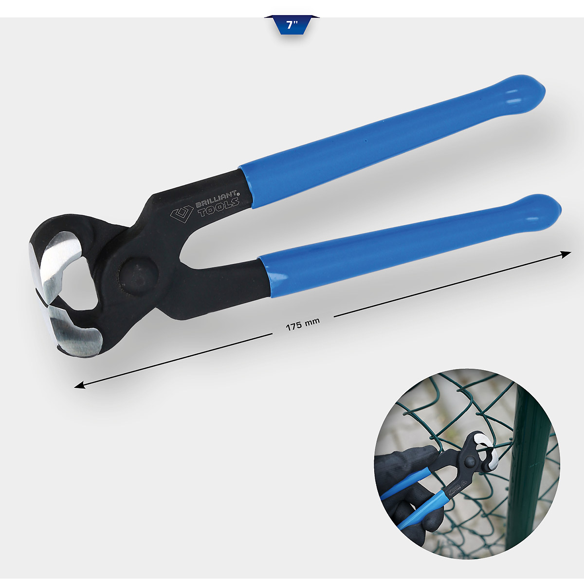 Brilliant Tools Schwere-Beißzange 7", 175 mm