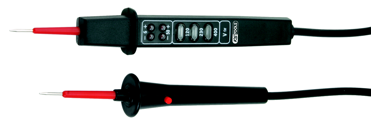 KS Tools Polaritäts- und Spannungsprüfer mit Schutzisolierung 6-400 V
