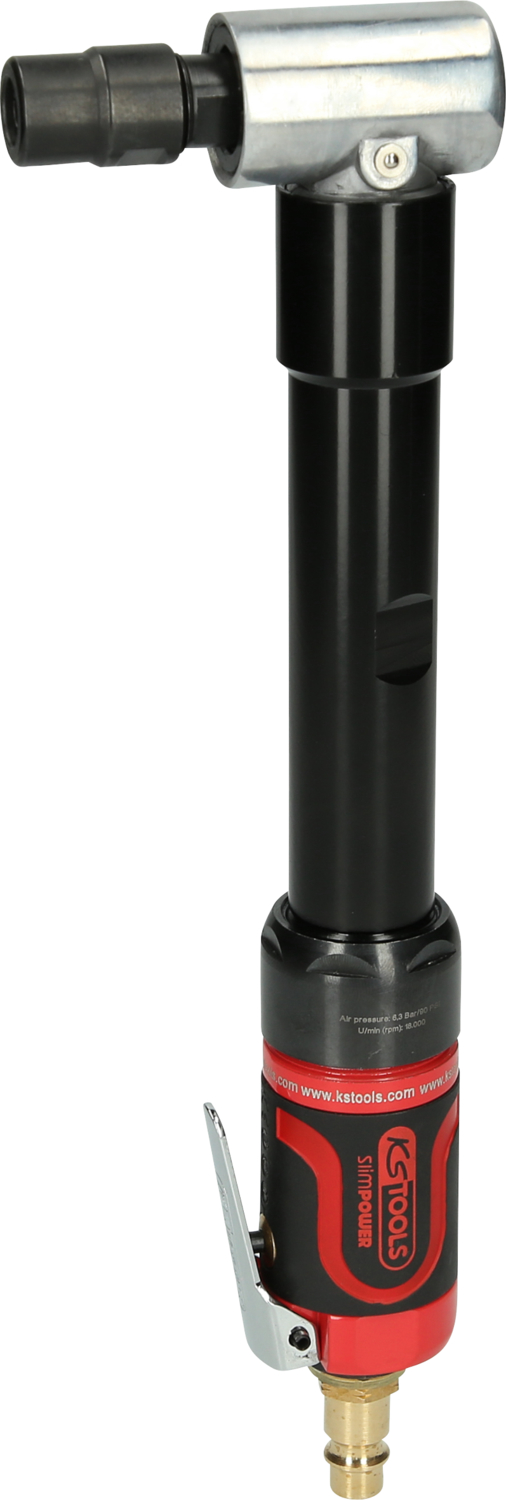 KS Tools SlimPOWER Mini-Druckluft-Winkelstabschleifer, 18.000 U-min