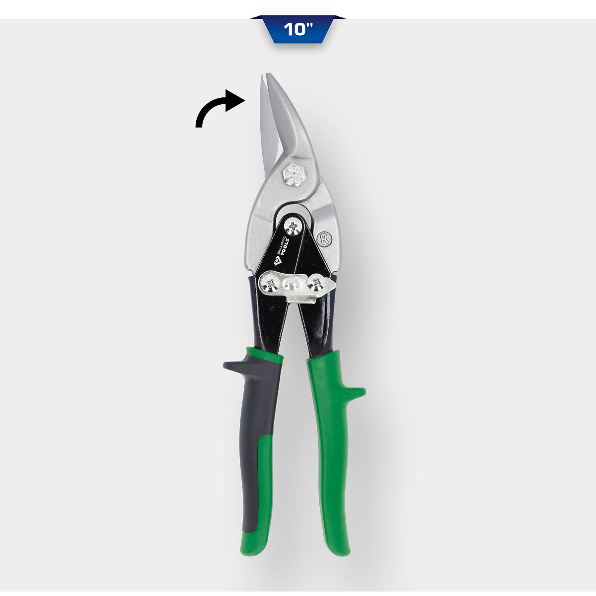 Brilliant Tools Hebel-Blechdurchgangsschere, rechtsschneidend
