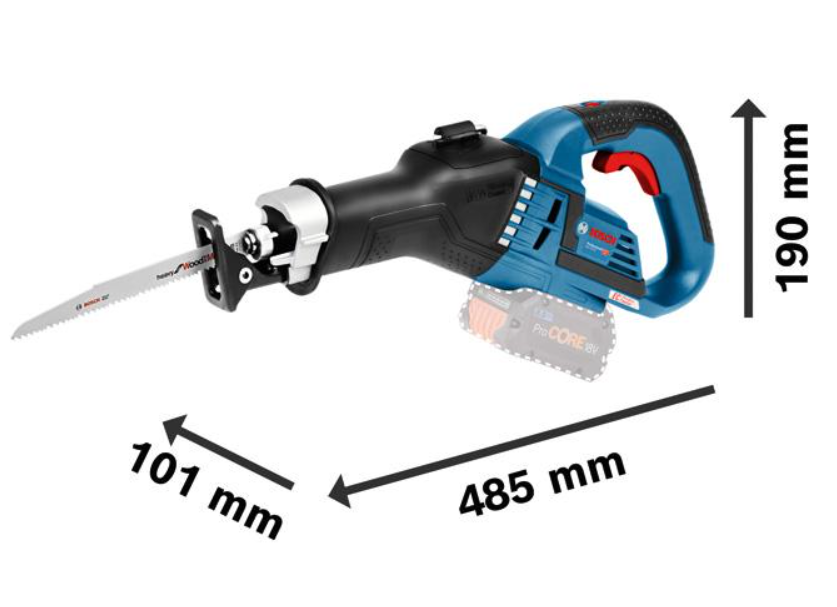 Bosch Akku-Säbelsäge GSA 18 V-32, Solo Version, Handwerkerkoffer