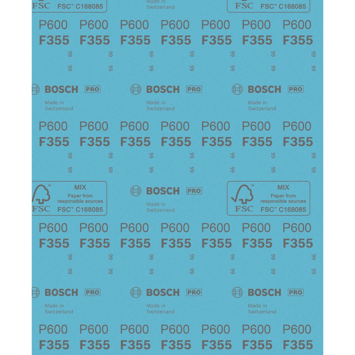 Bosch Schleifblatt C355, Papierschleifblatt, 230 x 280 mm