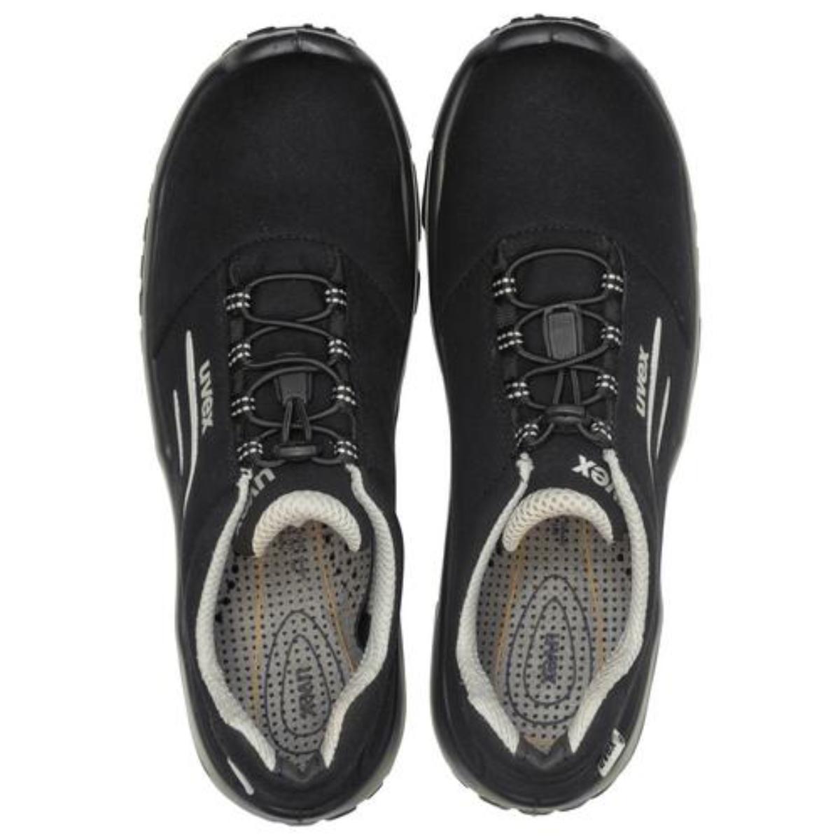 uvex motion style Sicherheitsschuh Halbschuhe S2, schwarz/silber
