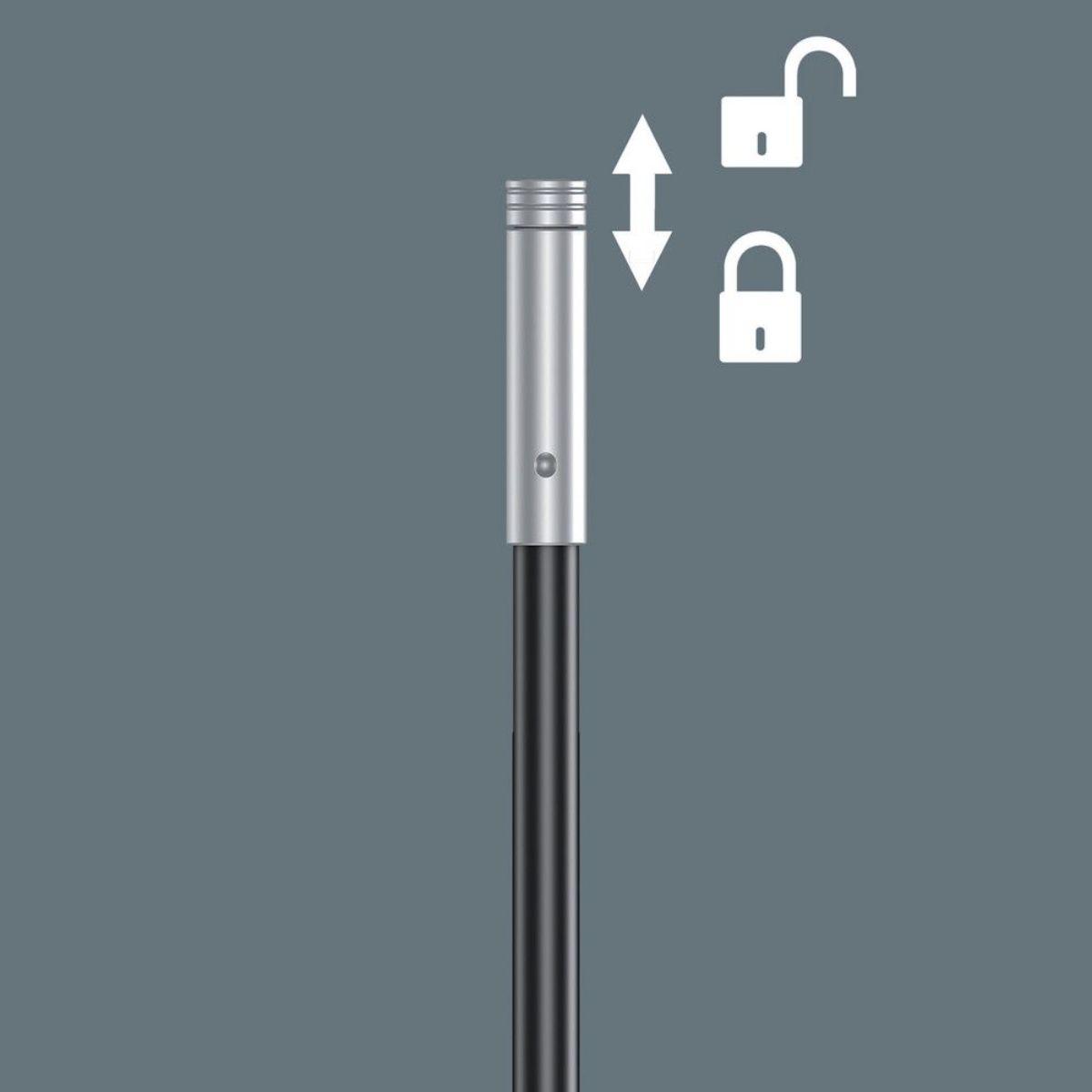 Wera 393 S Bits-Handhalter extra slim mit flexiblem Schaft