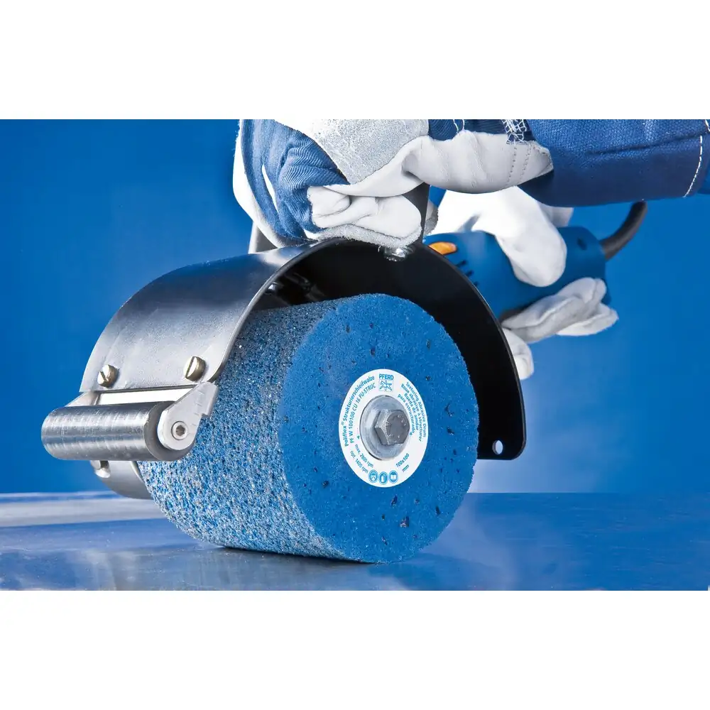 PFERD TOOLS Poliflex Walze PU-STRUC SIC16 zum Strukturieren mit Walzenantrieb