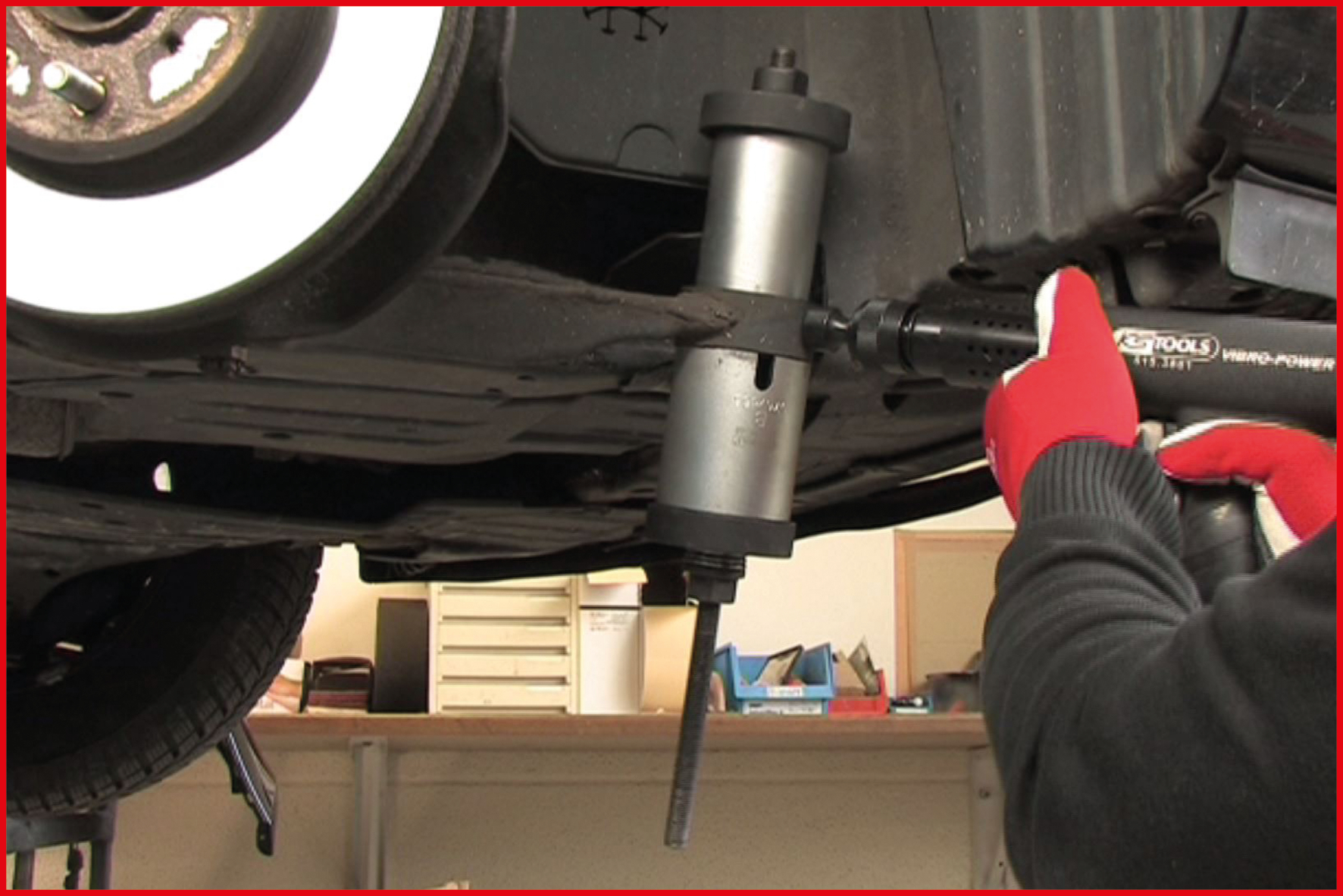 KS Tools Vibro-Impact Druckluft-Meißelhammer-Satz, 6-tlg