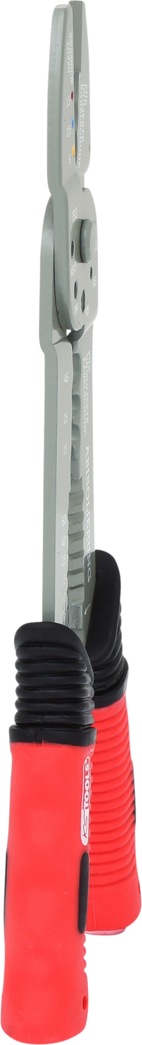 KS Tools Multifunktions-Crimpzange für isolierte und unisolierte Kabelschuhe, 220mm