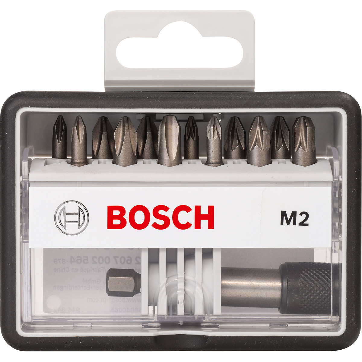 Bosch Schrauberbit-Set Robust Line M Extra-Hart, 12 + 1-teilig, 25mm, PH, PZ